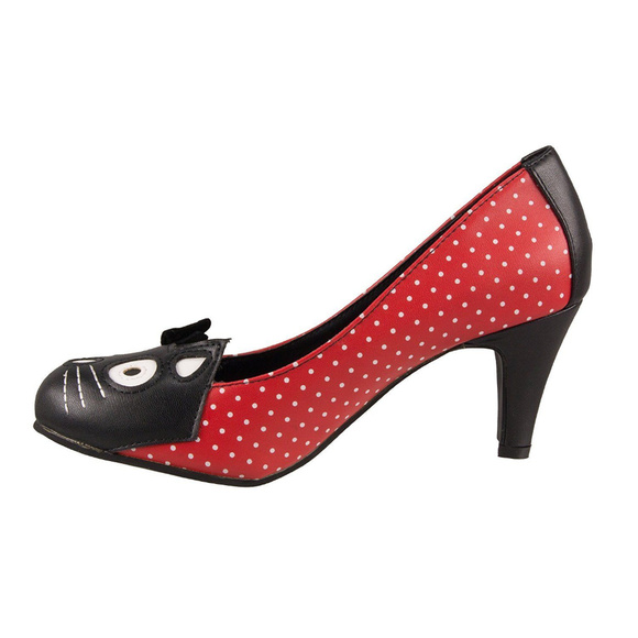 Meow's the Time Heel in Red Dots - Picture 4 of 6